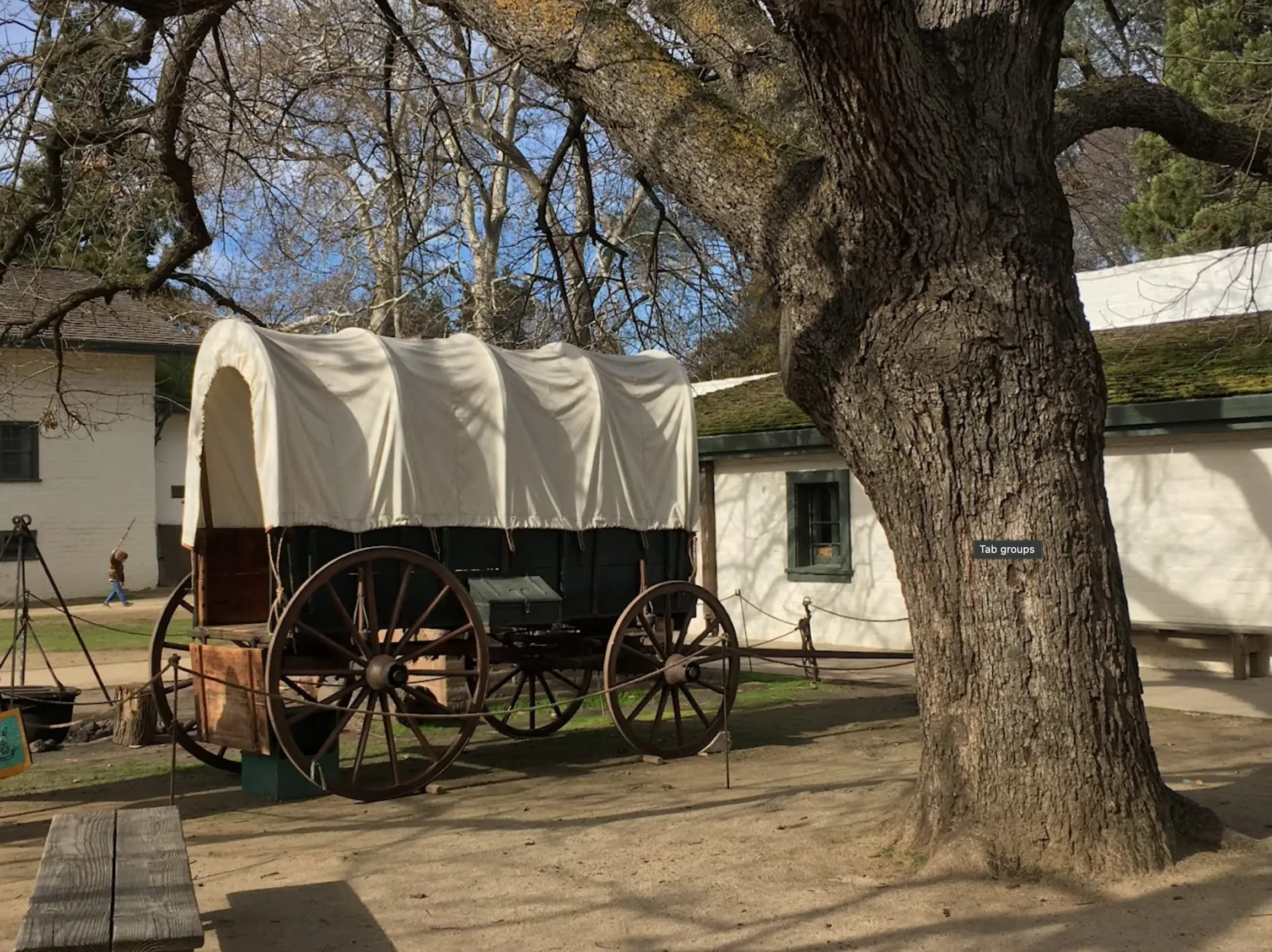 Adobe fort courtyard
